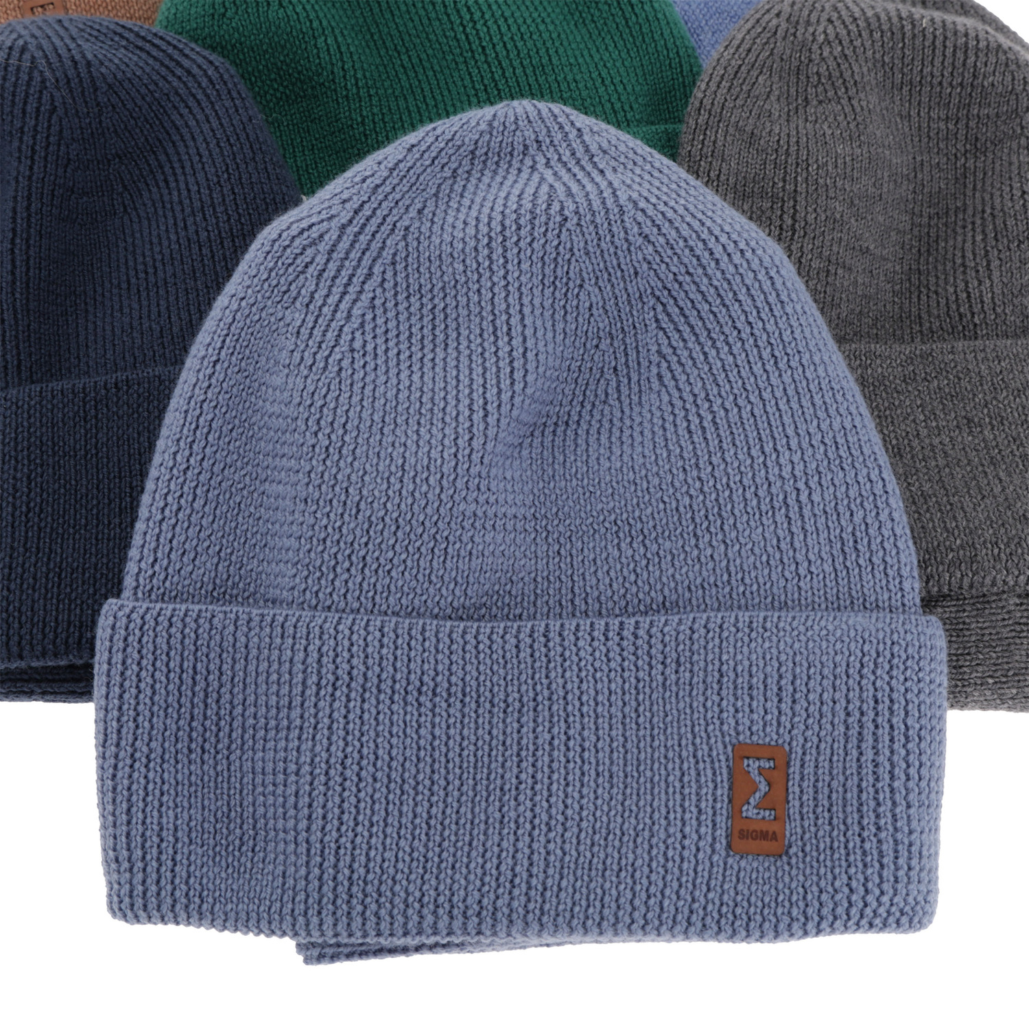 Chlapčenská čiapka a komín, jesenný/jarný set khaki 100% vlna extra jemná merino Bruce