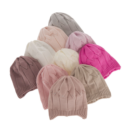 Jesenná/jarná dievčenská čiapka fialová Mercja