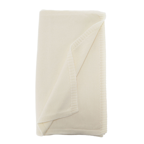 Šála zimní dámská, krémová, 100 % merino vlnená, Elonia