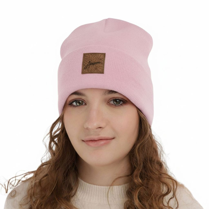 Dievčenská zimná čiapka růžová Bellona