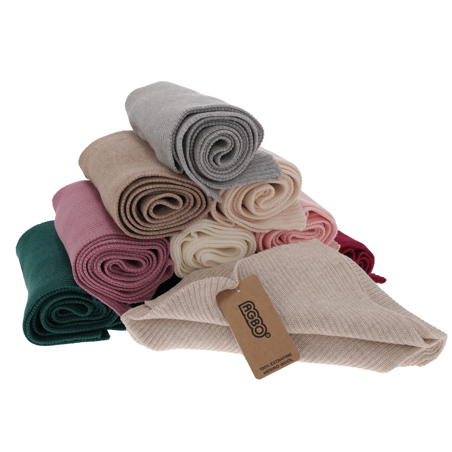 Šála zimní dámská, hnedá, 100 % merino vlnená, Jessica