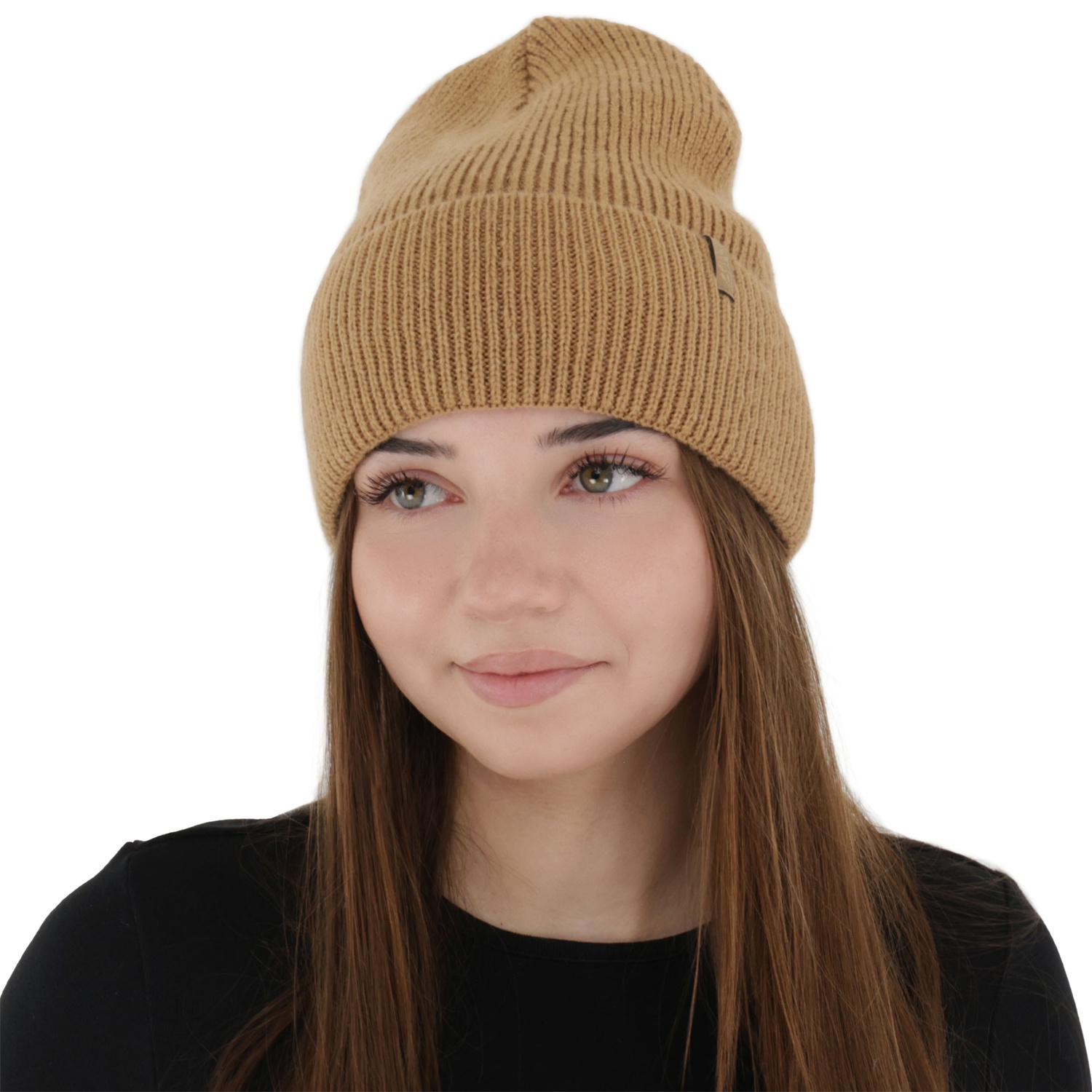 Dámská zimní čiapka, camel, s merino vlnou, Tahoe