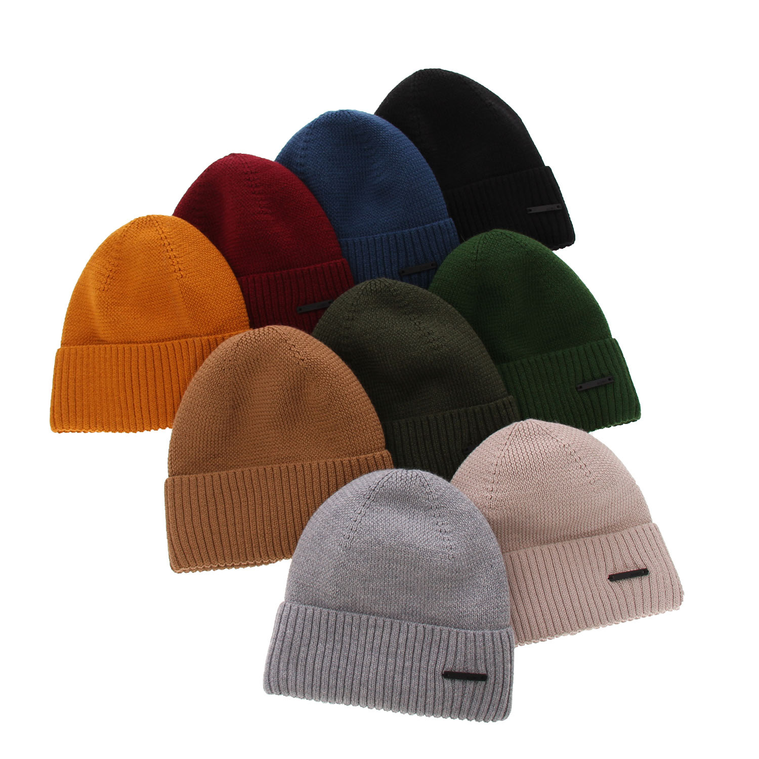 Pánska zimná čiapka tmavomodrá merino vlnená Henk