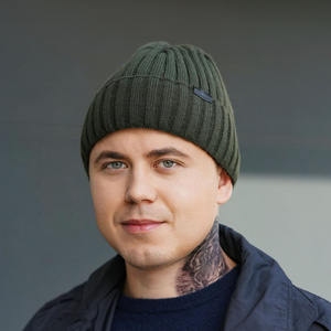 Pánska zimná čiapka čierna Vincent