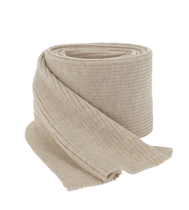 Dámska zimná šatka béžová 100% extra jemná merino vlna Jessica