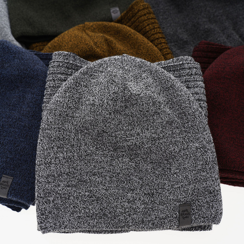 Zimný pánsky set: čiapka a šál sivá Mores