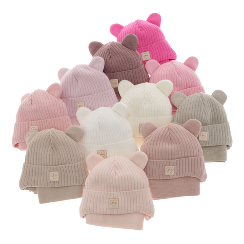 Komplet zimnej dívčej: čiapka a šálka fialový Antola