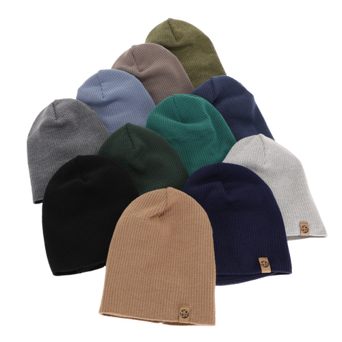 Chlapčenská čiapka a komín, jesenný/jarný set modrý 100% vlna extra jemná merino Richi