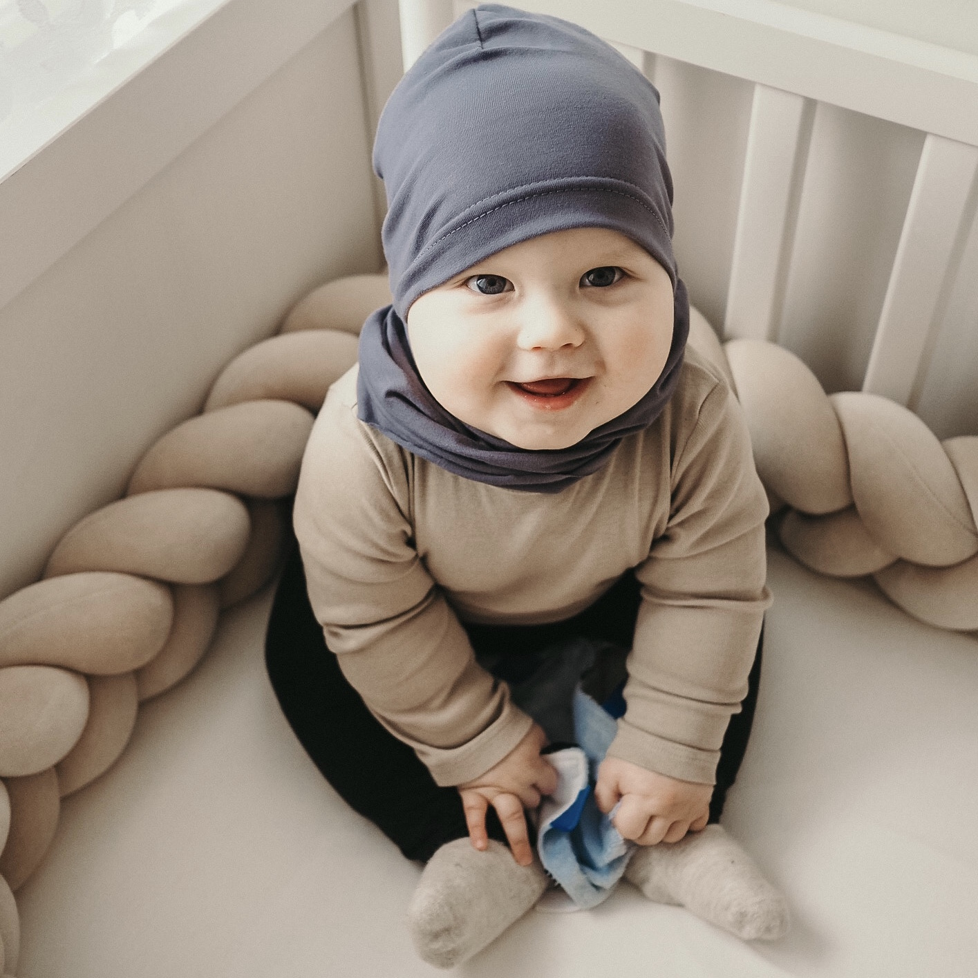 Jesenný/jarný chlapčenský set: čiapka a tunel Hazel