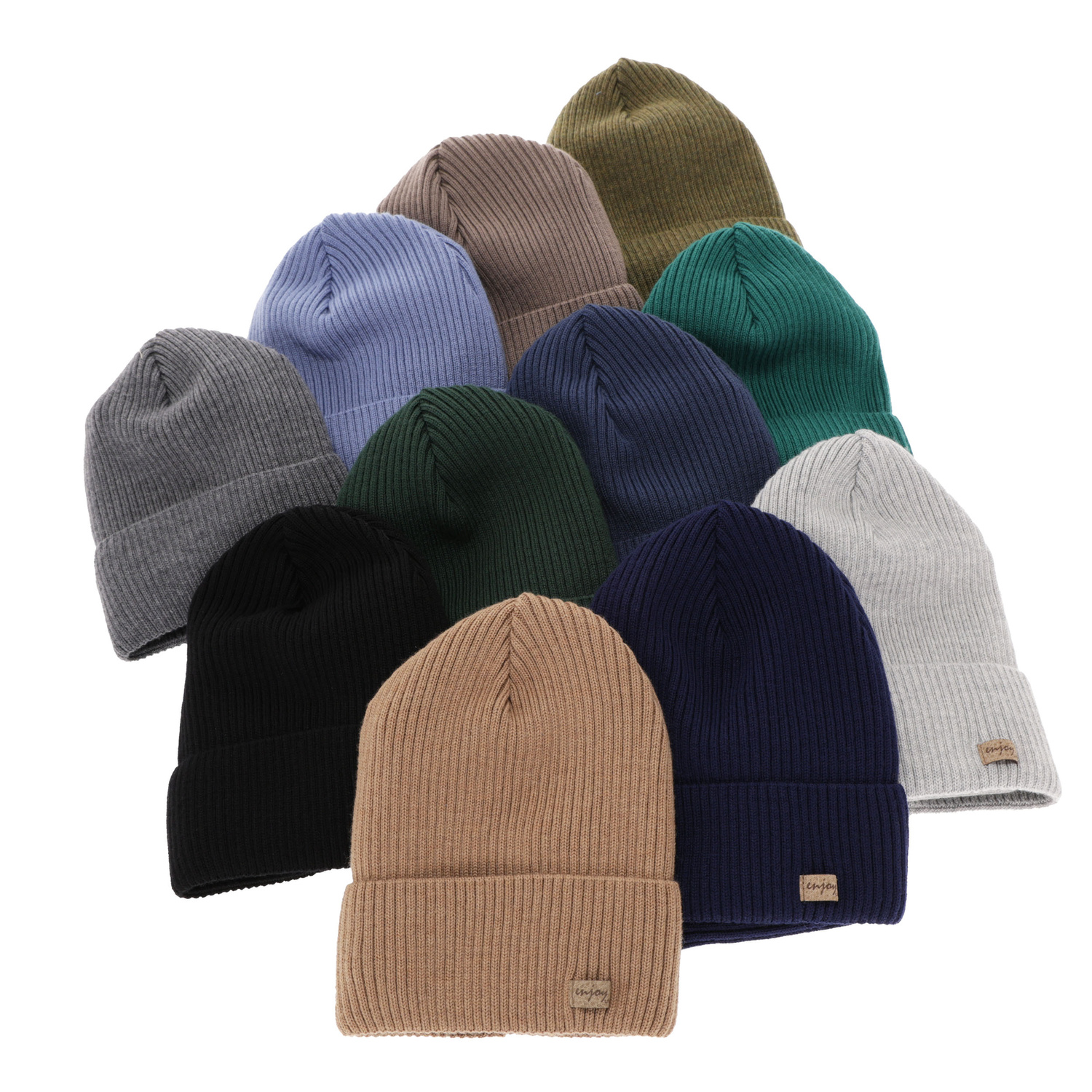 Chlapčenská čiapka a komín, jesenný/jarný set hnědý 100% vlna extra jemná merino Intro