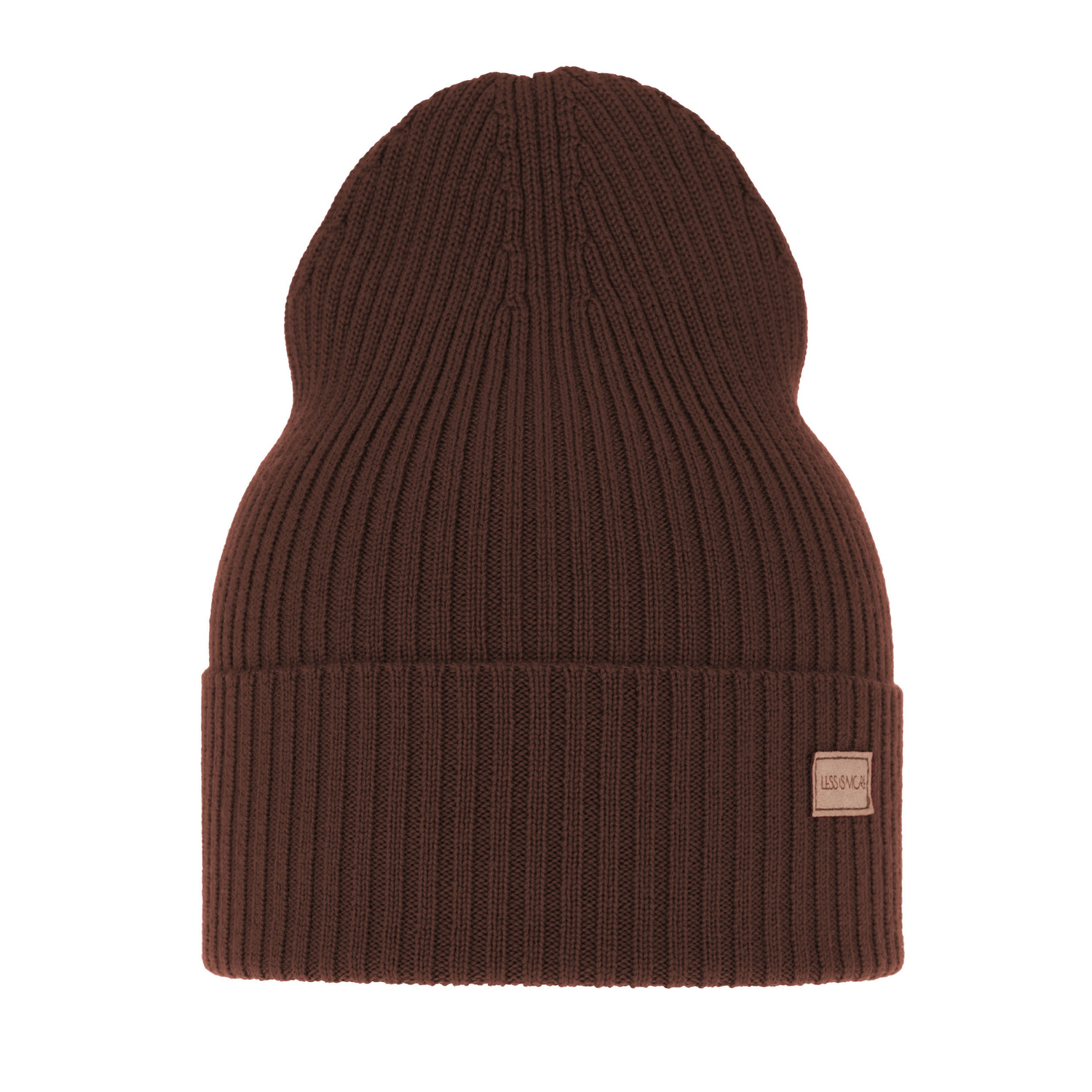 Dámská zimná čiapka, zimná, wiosenna, hnedá, 100% merino vlnená, Sophie