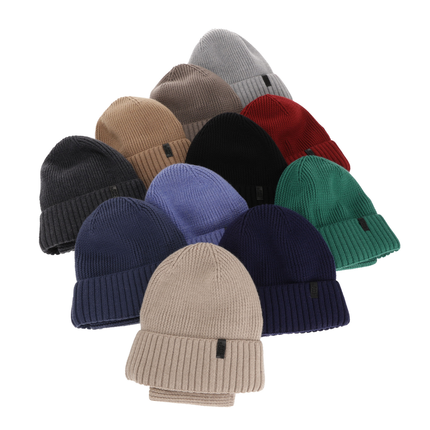 Čiapka a tunel pre chlapca, zimný komplet, 100% merino vlnený, s podšitím z merino vlny, modrý Harbin