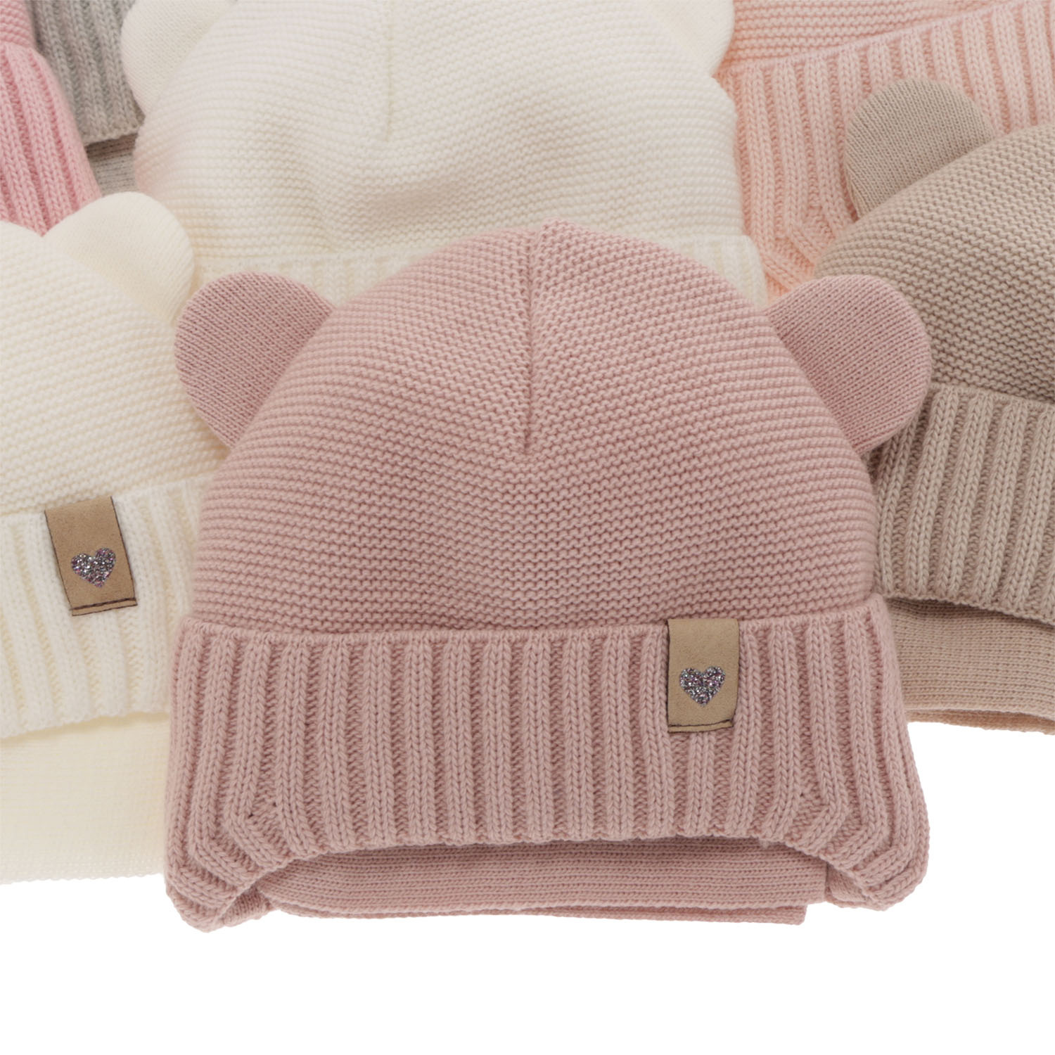 Komplet zimnej dívčej: čiapka a šálka bílý Alice