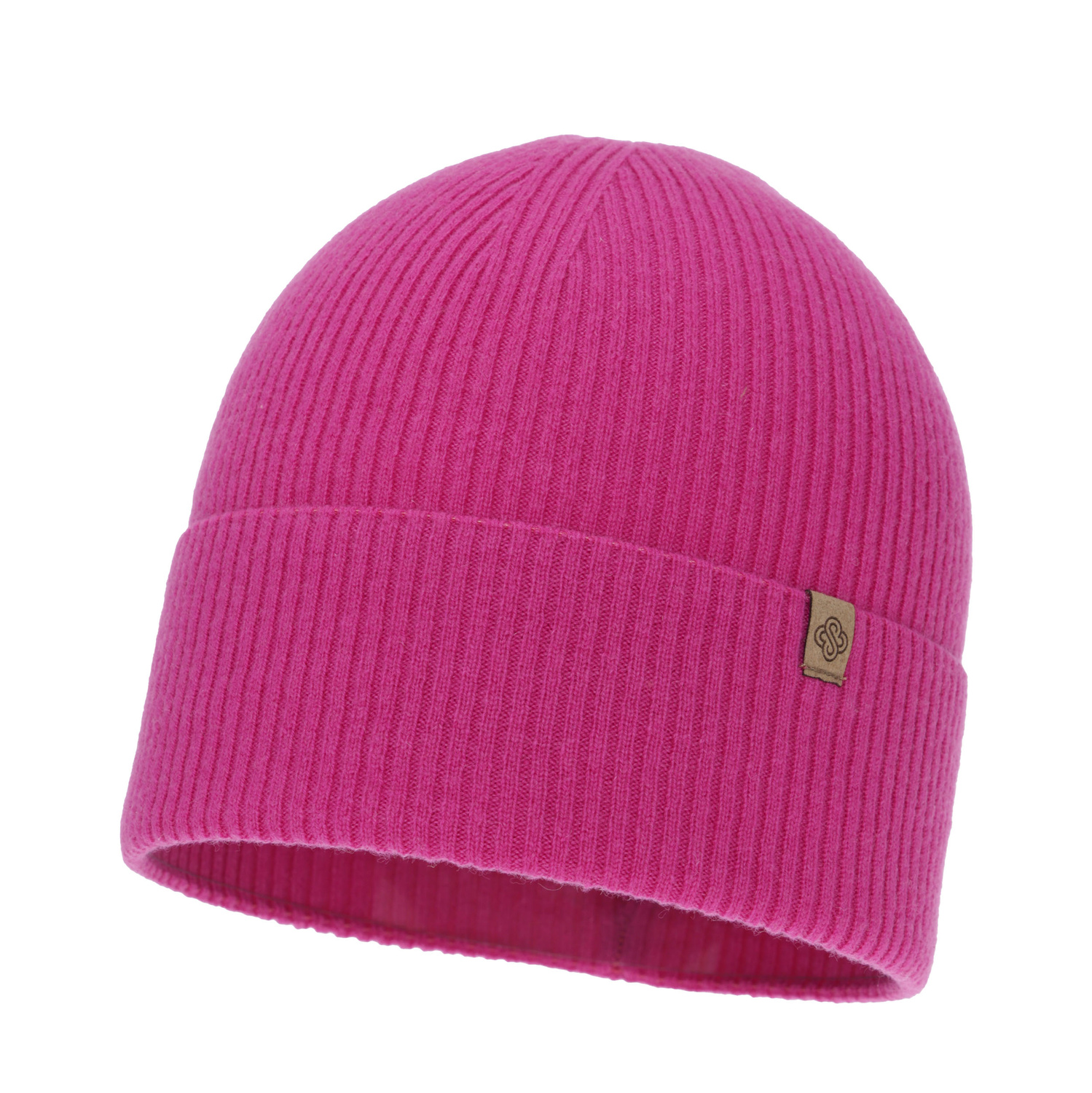 Dámská podzimná, zimní čiapka, ružová, s merino vlnou s kašmírom, Alineta