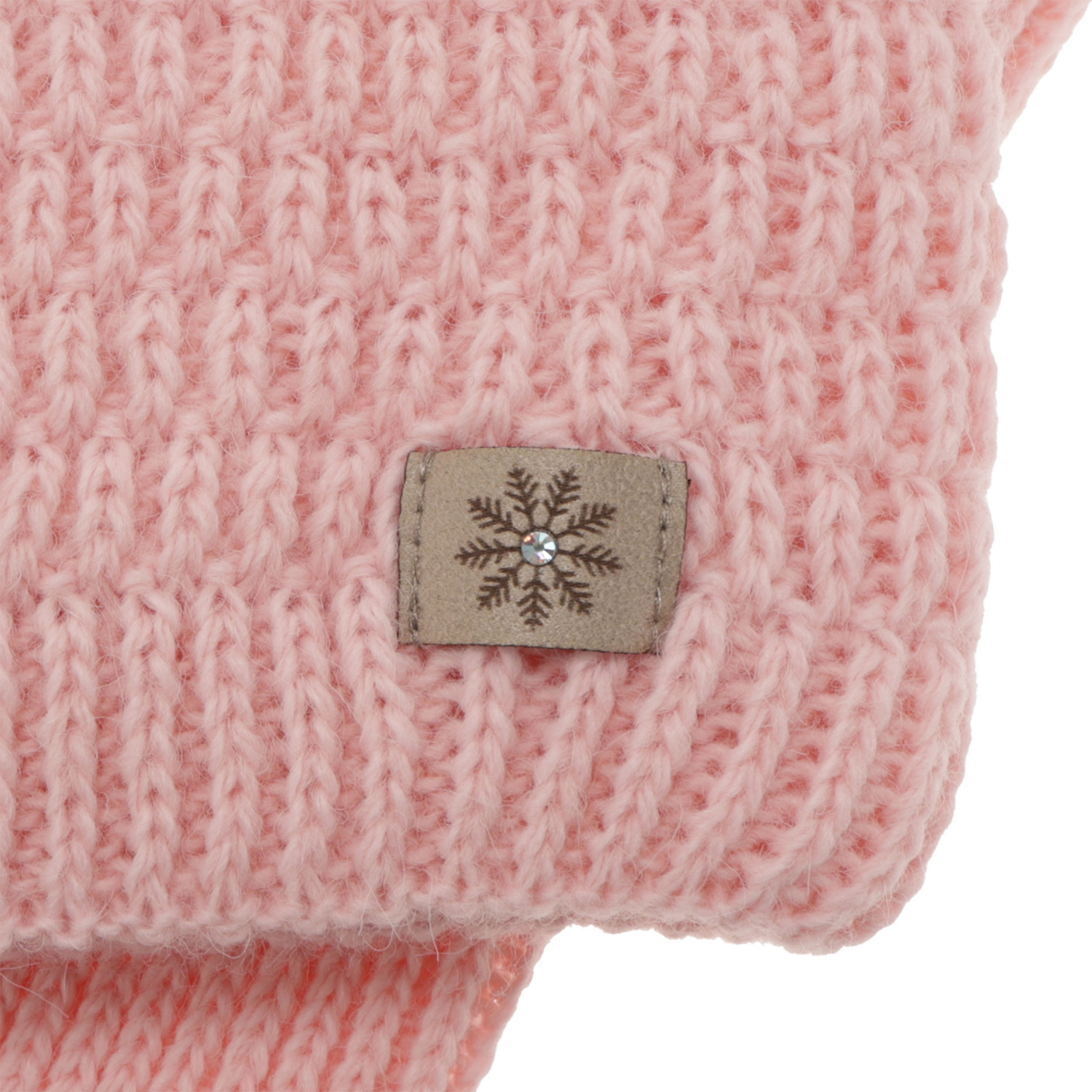 Zimná dievčenská súprava: čiapka a tunel růžový s bambulou Germina