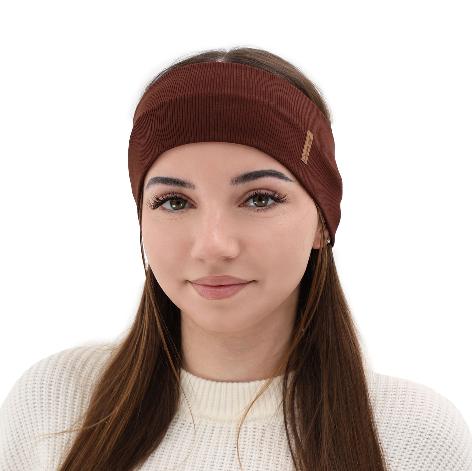 Dámská podzimní/ jarní čelenka, sivá, bavlnená Sharon