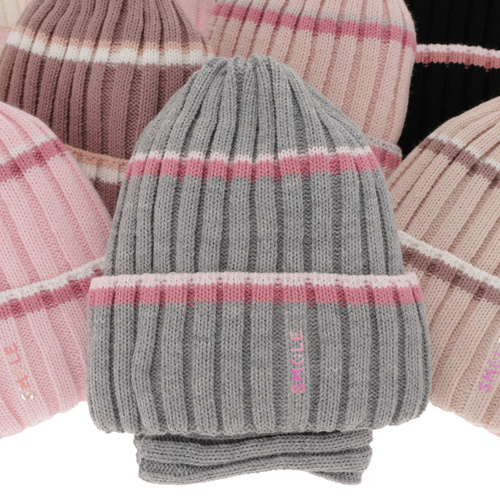 Komplet zimnej dívčej: čiapka a tunel krémový Judit