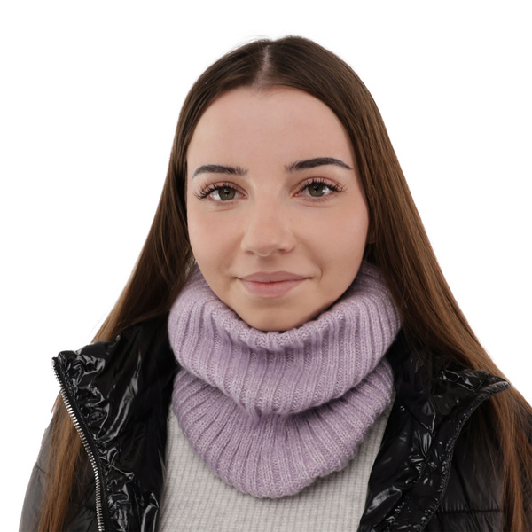 Dámsky zimný tunelový fialový merino vlna Besta