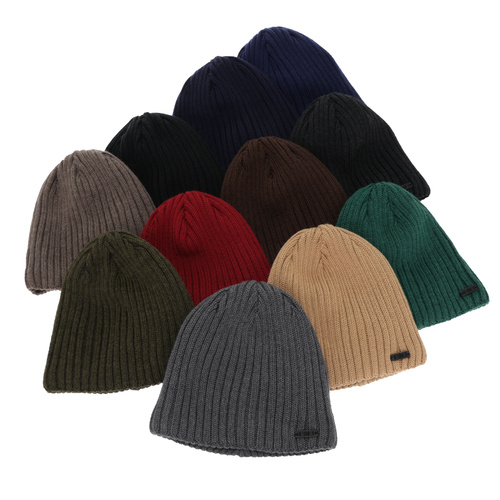 Pánská zimní čiapka, camel, s merino vlnou, Adagio