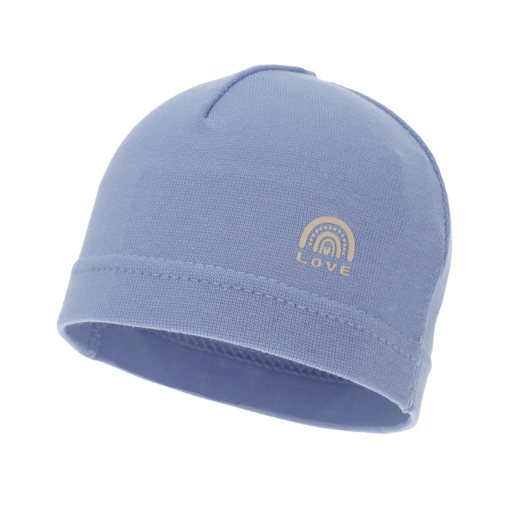 Bavlněná čiapka se štítkem pro chlapce podzimní/jarní, modrá, Buddy