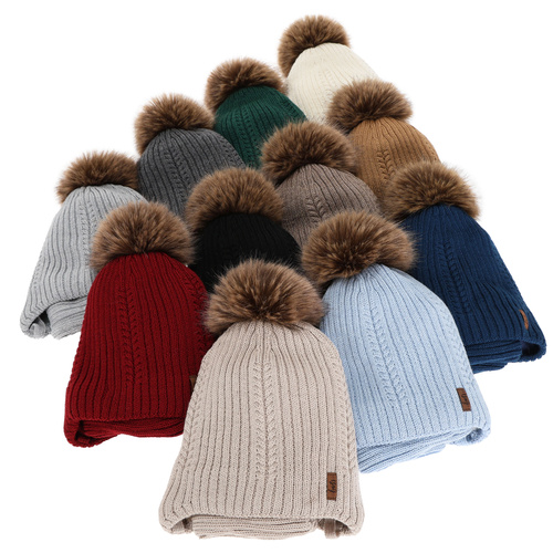 Čiapka a nákrčník pre chlapca zimná súprava, šedý, s merino vlnou, viazaná Zongo