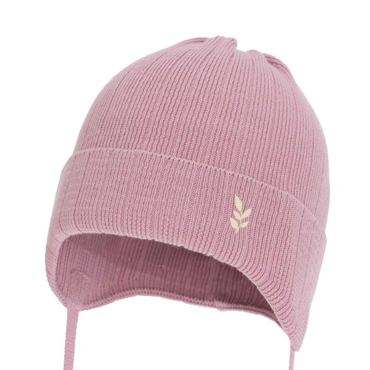Dívčí podzimní/jarní čiapka, ružová, 100% bavlnená, Zanetta