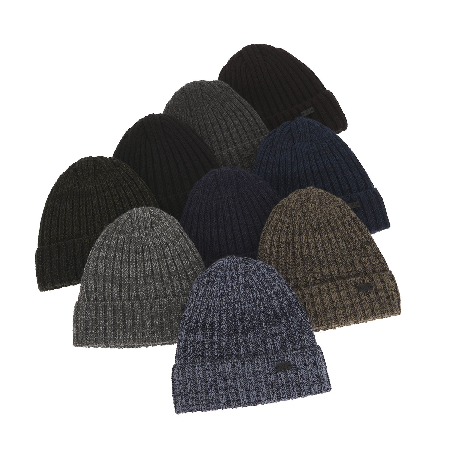 Pánska zimná čiapka tmavomodrá merino vlnená Timon