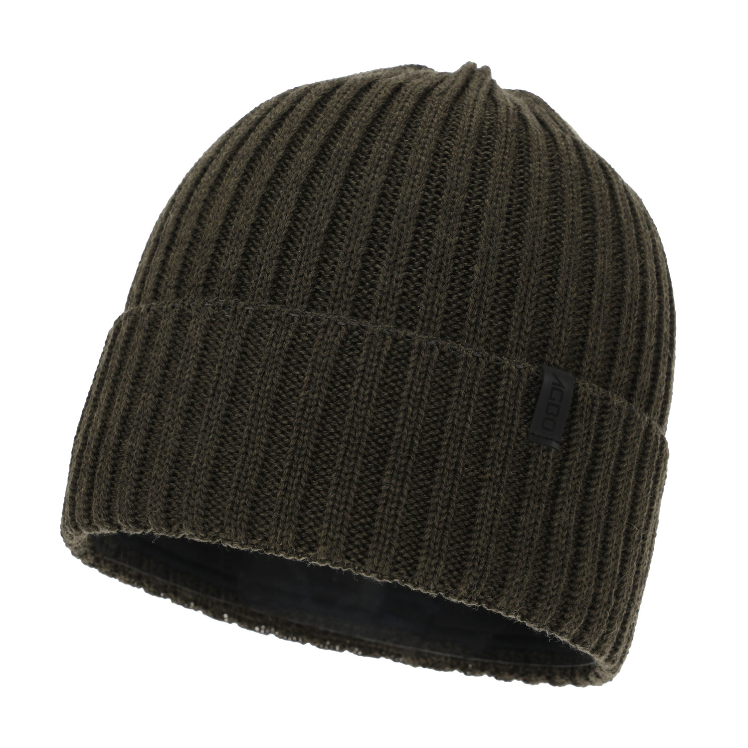 Pánská zimní čiapka, khaki, s merino vlnou, Tyrol