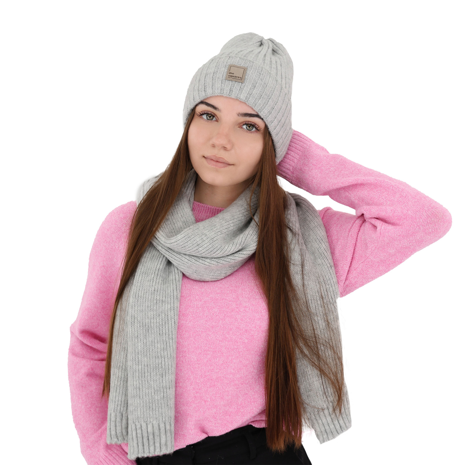 Dámska zimná čiapka růžová merino vlnená Benedetta