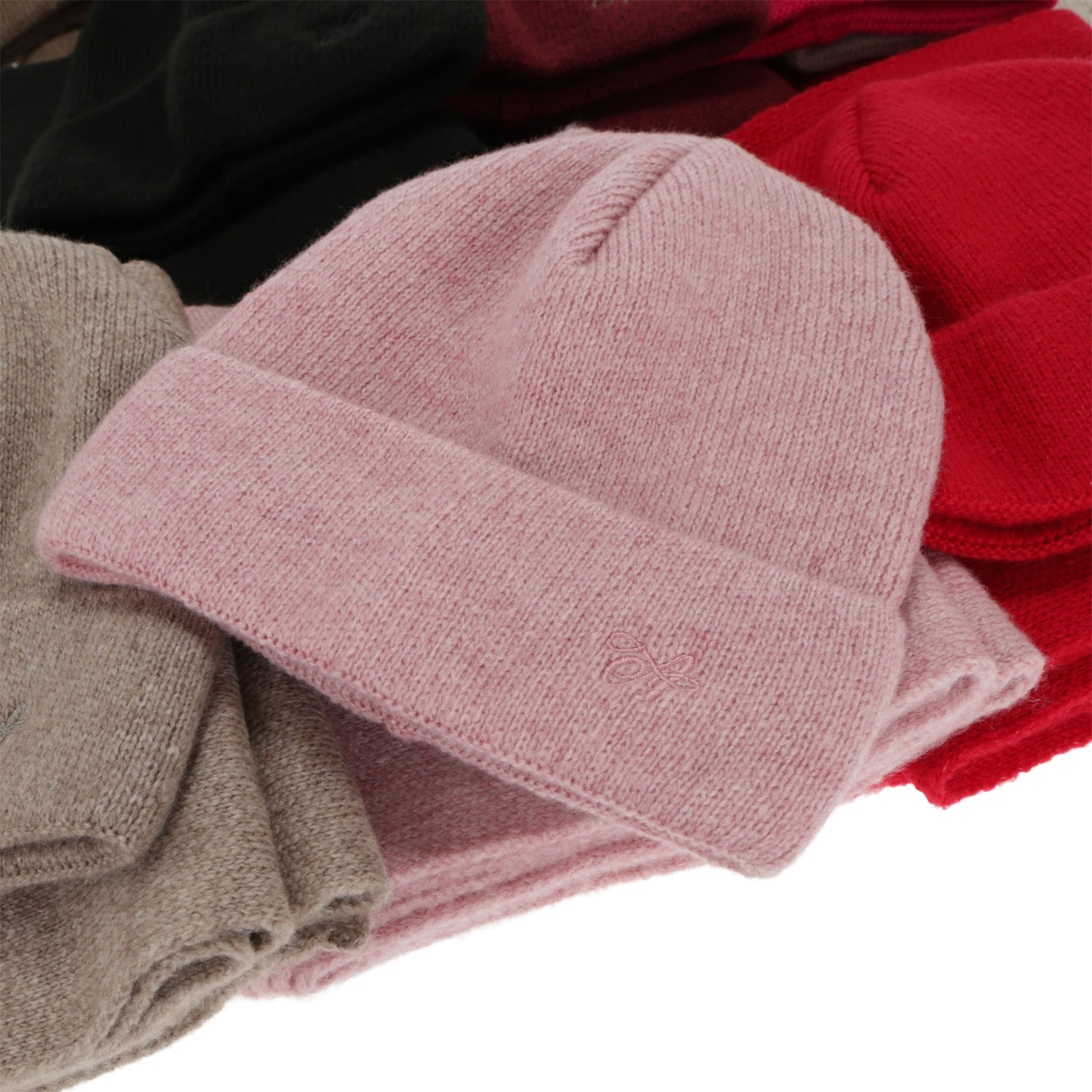 Komplet zimní dámský: čiapka a šála, hnedý, Rava