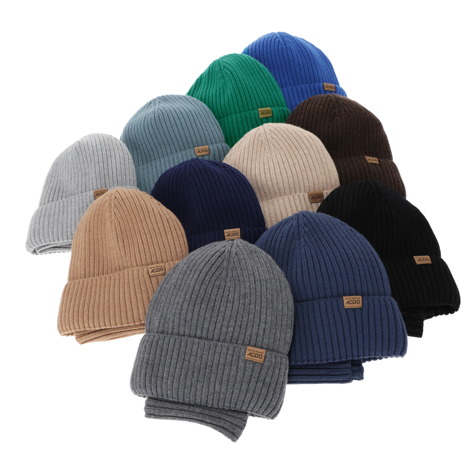 Komplet zimní chlapecký: čiapka a tunel, zimný, 100 % merino vlnená, podšitá merino vlnou, camel Domin