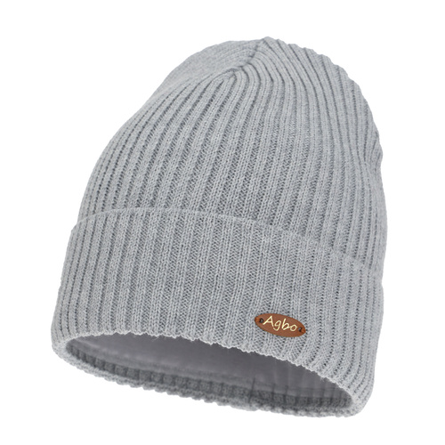 Dámská zimní čiapka, šedá, s merino vlnou Shila