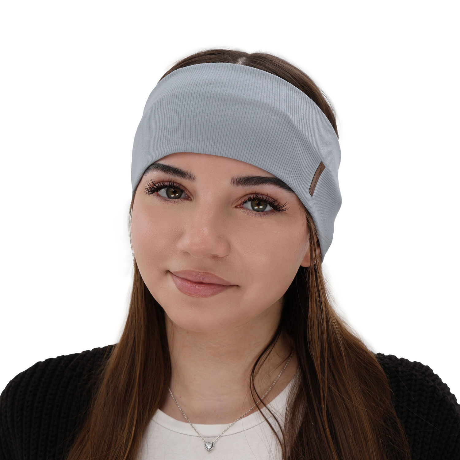 Dámska podzimní/jarní čelenka, fialová, bavlnená Sharon