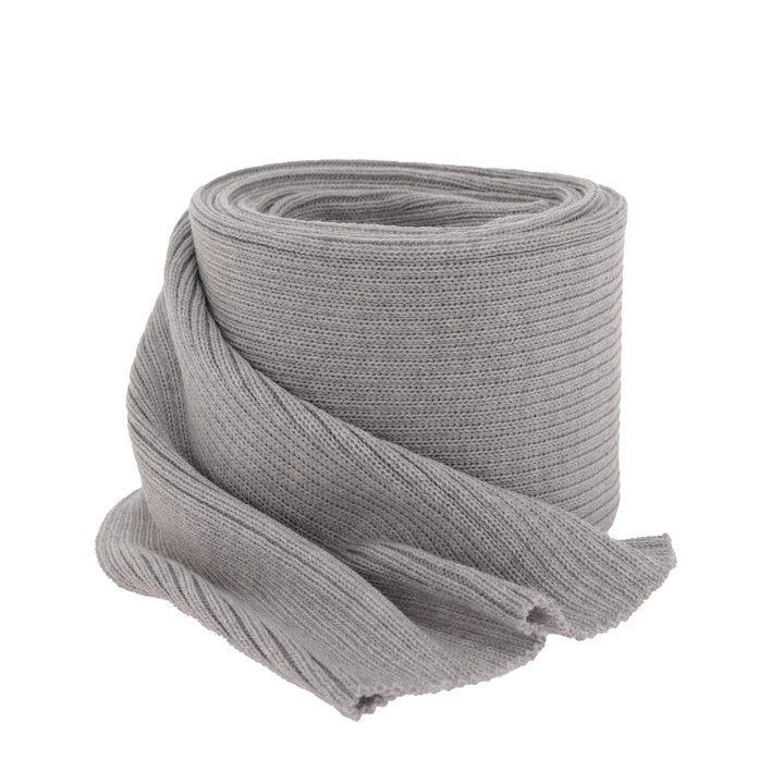 Pánska zimná šatka šedá 100% extra jemná merino vlna Brayan