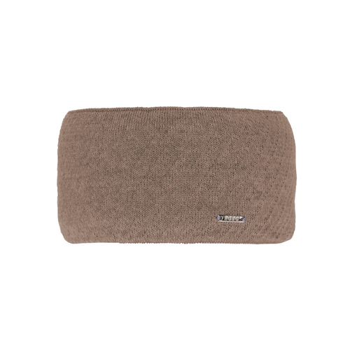 Dámska zimná čelenka béžová merino vlnená Katrina