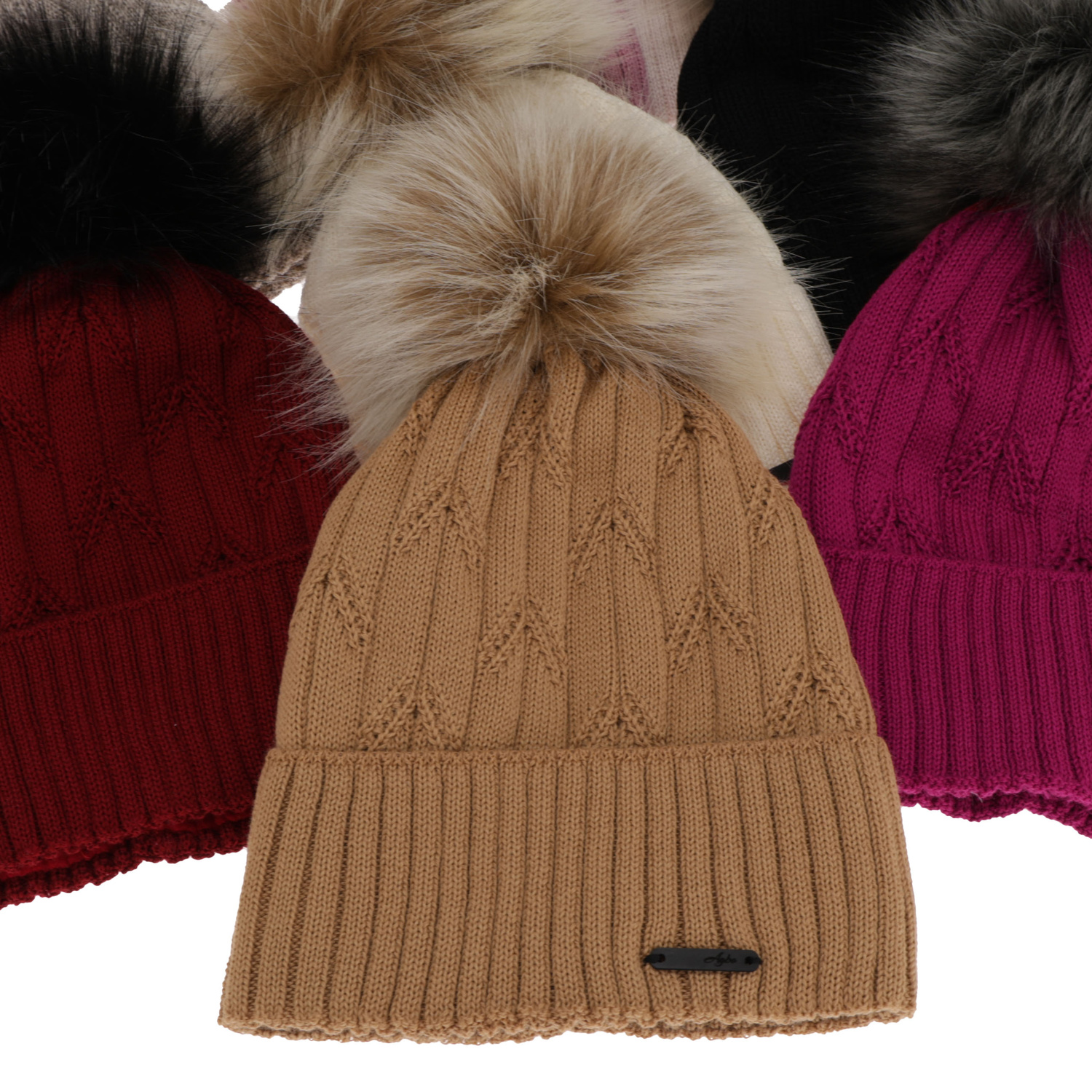 Dámska zimná čiapka camel merino vlnená Talaria