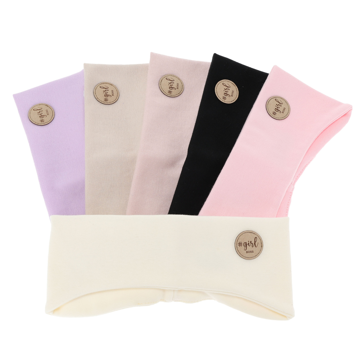 Dievčenská jesenná, jarná čelenka, krémová Maranta