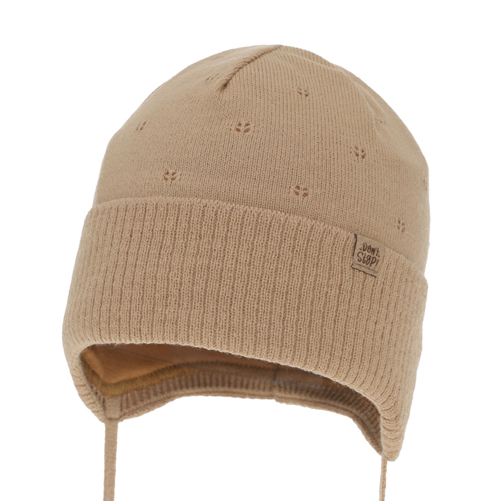 Chlapecká podzimní/jarní čiapka, camel, zaväzovacia, Leif