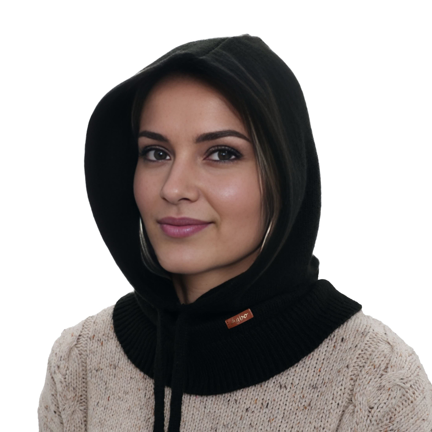 Kukla zimná dámska, čierna, s merino vlnou, Elizabeth