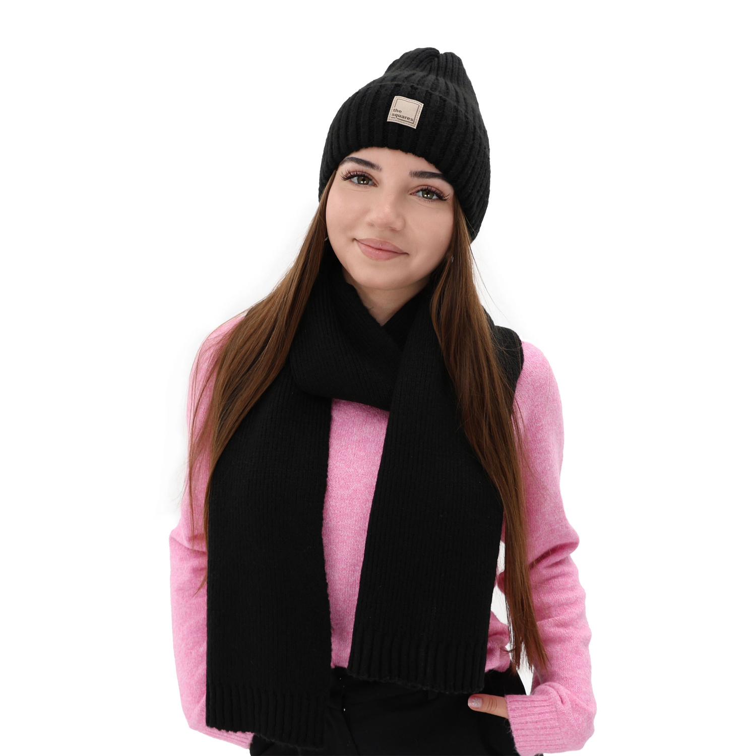 Dámska zimná šatka bordó vlna Loretta