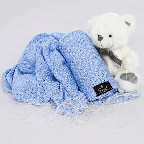 Bambusová a bavlnená detská deka baby/infant cream Royal