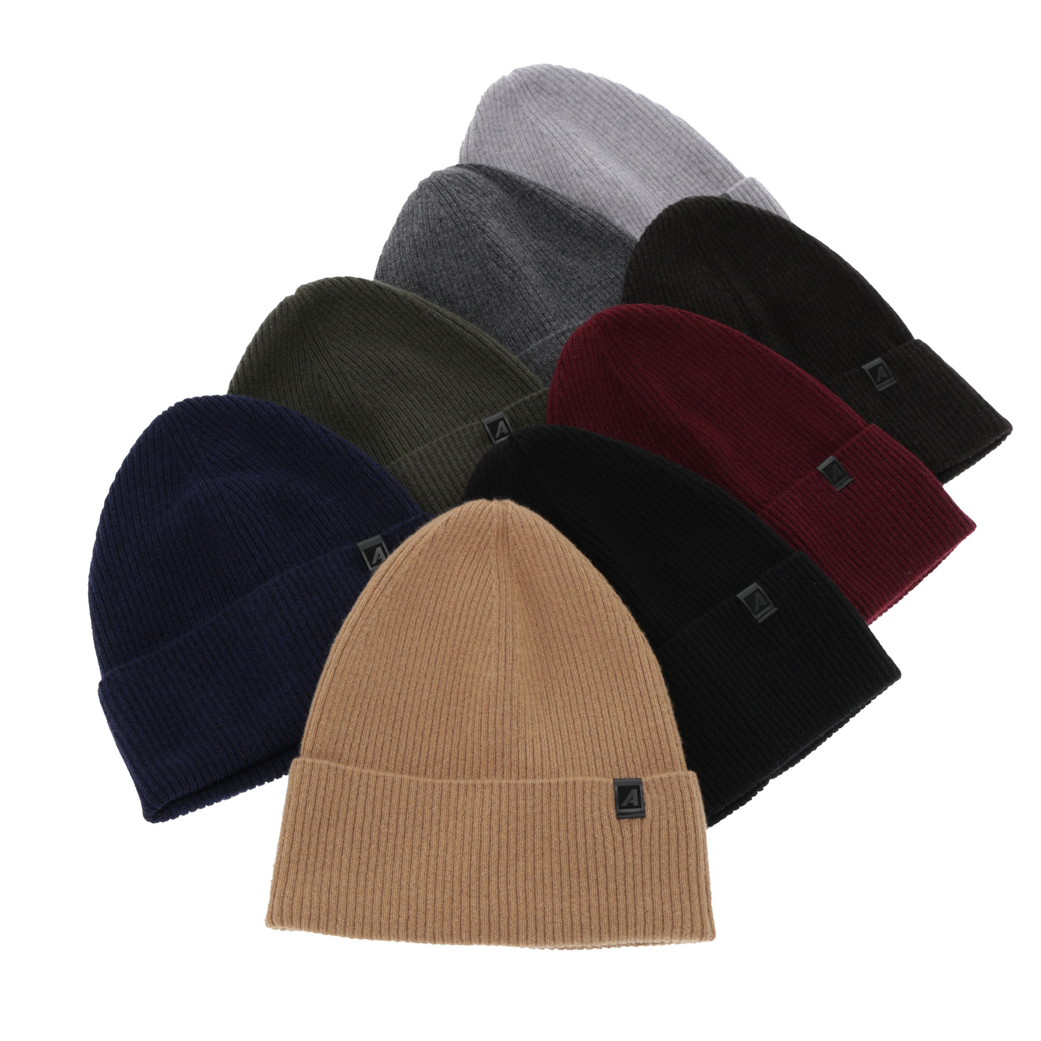 Pánská podzimní/jarní čiapka, svetlosivá, merino vlna s kašmírom, Azuryt