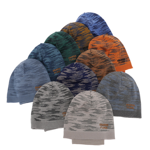 Jesenný/jarný chlapčenský set: čiapka a tunel, s bavlnou, modrý Carter