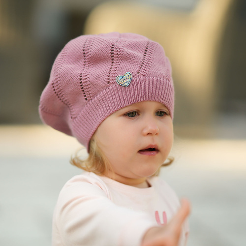 Jesenná/jarná dievčenská čiapka krémová Hilda