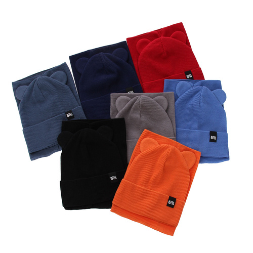 Komplet podzimní, jarní chlapecký: čiapka a tunel, béžový, s bavlnou, Grajan