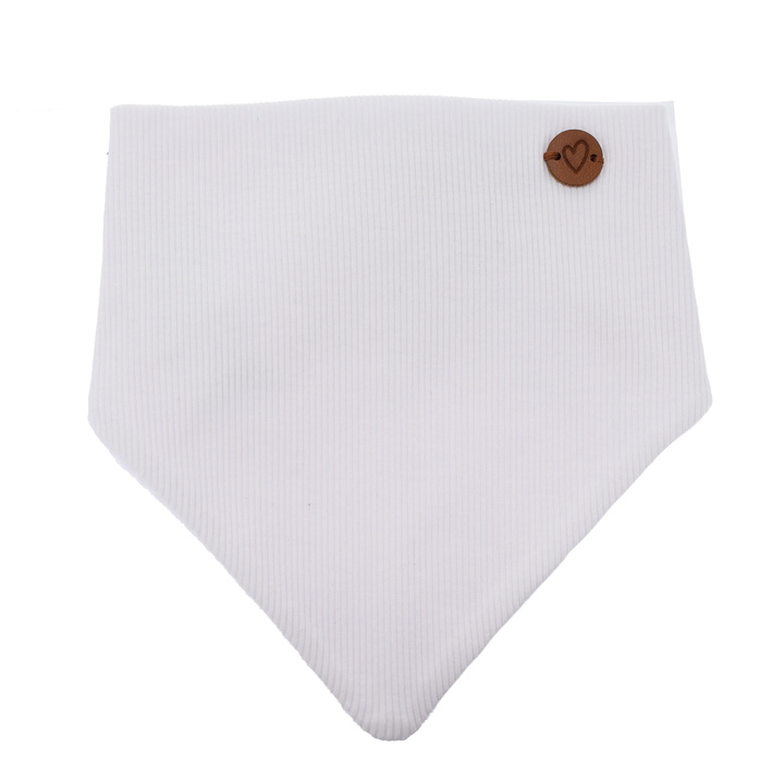 Šátek podzimní/jarní dívčí, bílý, bavlna Lucy