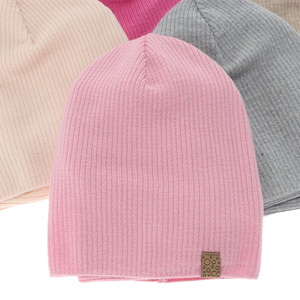 Jesenný/jarný dievčenský set: čiapka a tunel růžový 100% lână merino extra fină Ricona