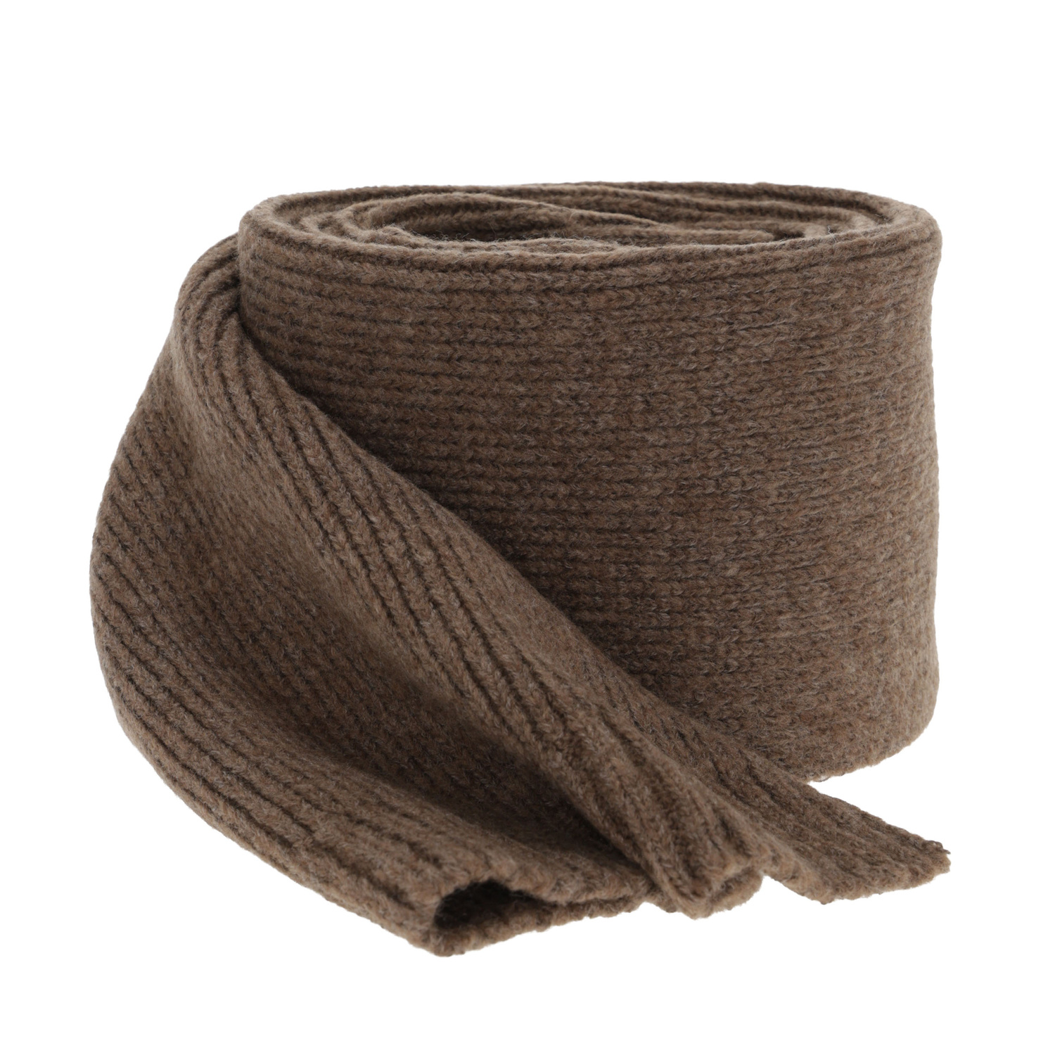 Šála zimní dámska, hnedá, s vlnou, Loretta