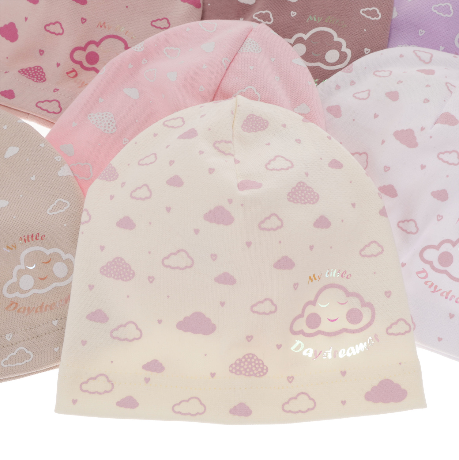 Jesenná/jarná dievčenská čiapka krémová Klaudyna