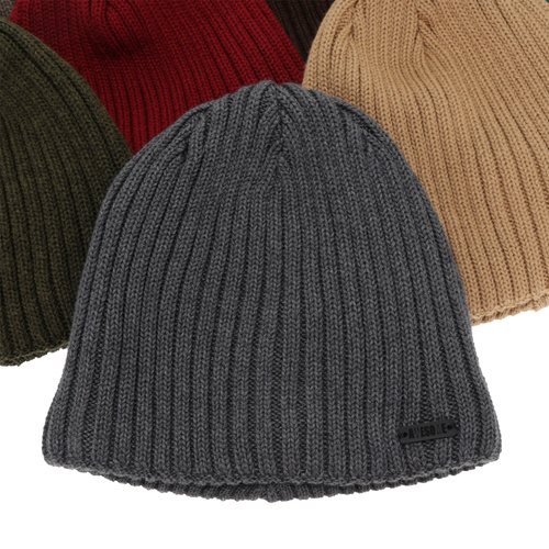 Pánská zimní čiapka, khaki, s merino vlnou, Adagio